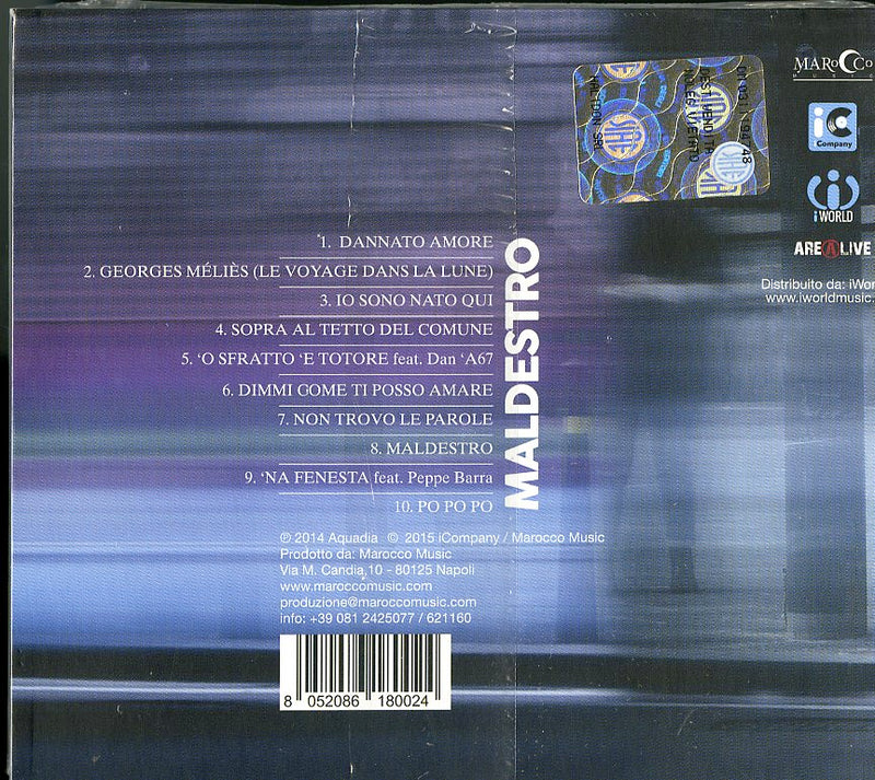 Maldestro - Non Trovo Le Parole Cd 8052086180024