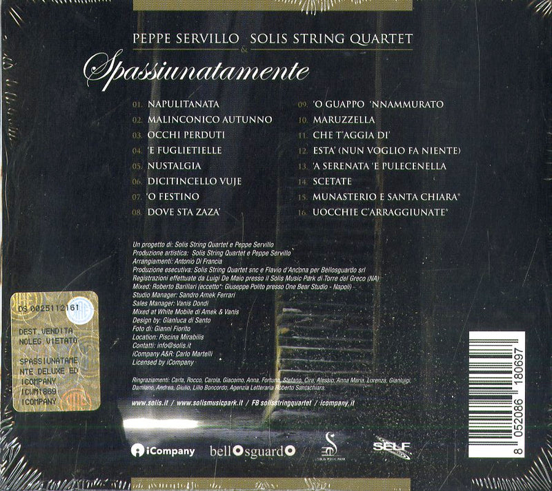 Servillo Peppe & Solis String Quartet - Spassiunatamente CD 8052086180697