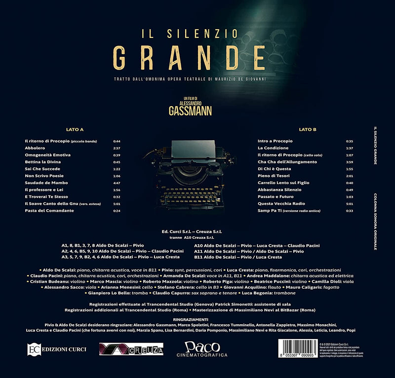 O. S. T. -Il Silenzio Grande( Pivio & Aldo De Scalzi) - Il Silenzio Grande Lp 8053307090993