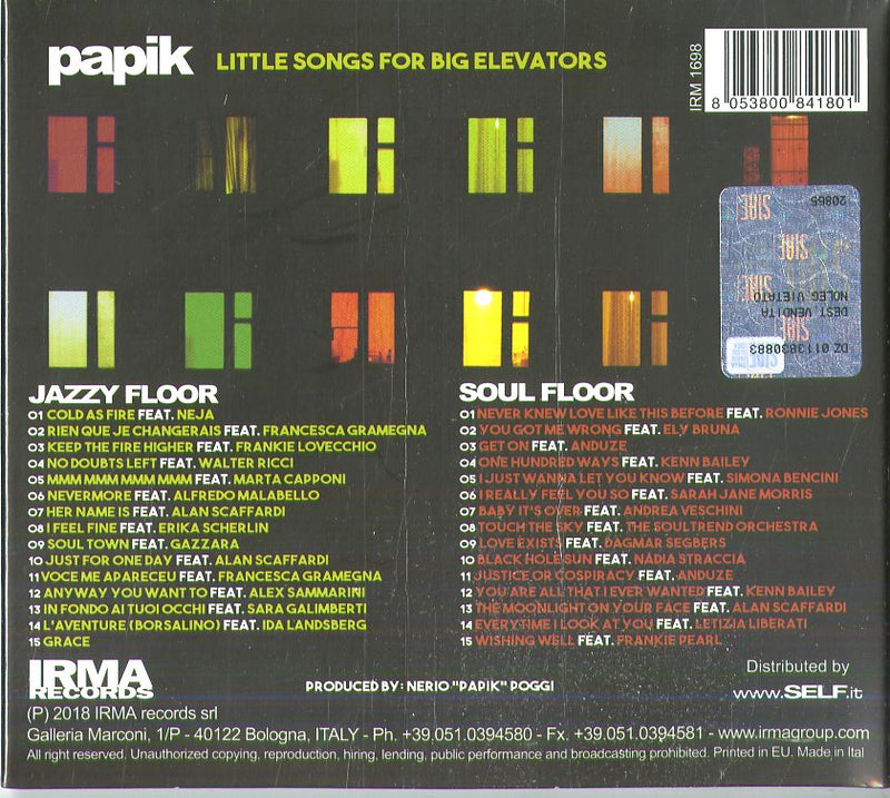 Papik - Little Songs For Big Elevators Cd 8053800841801