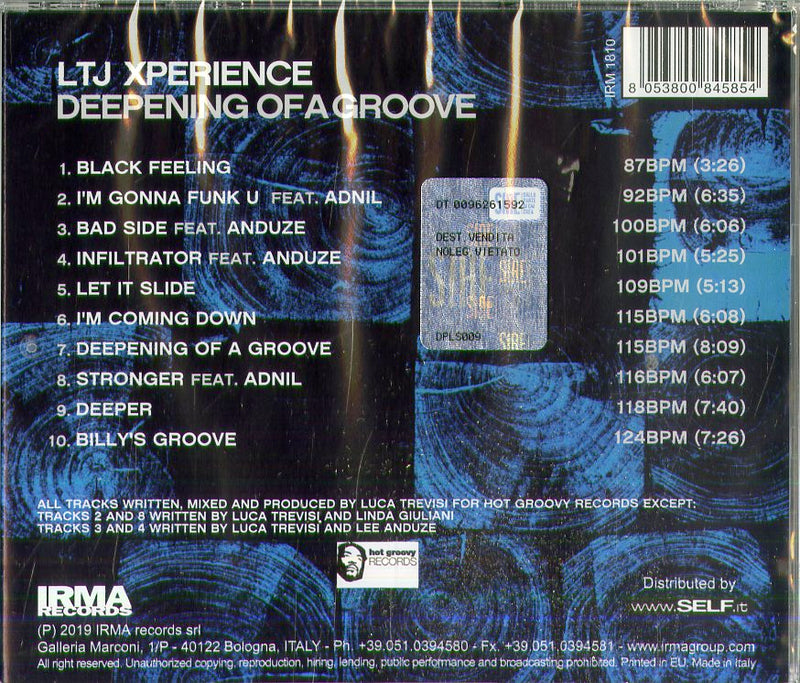 Ltj Xperience - Deepening Of A Groove Cd 8053800845854