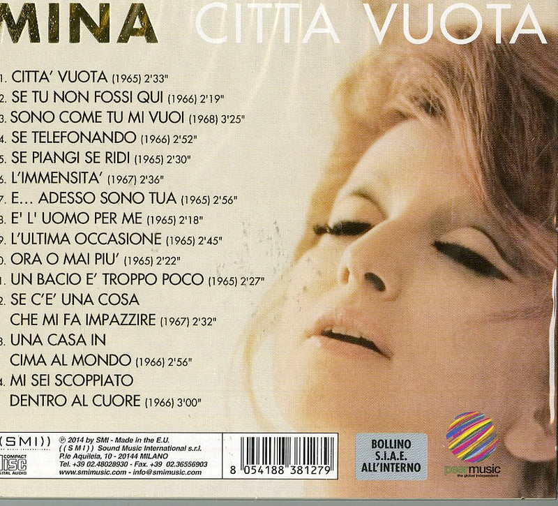 Mina - Citta' Vuota Cd 8054188381279