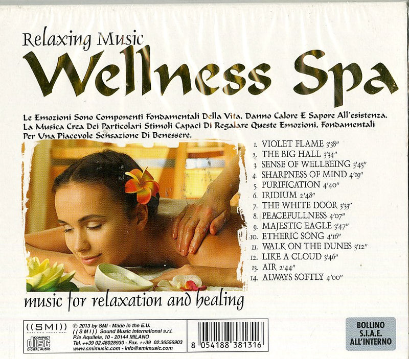 Compilation - Relaxing Music, Wellness Spa Cd 8054188381316