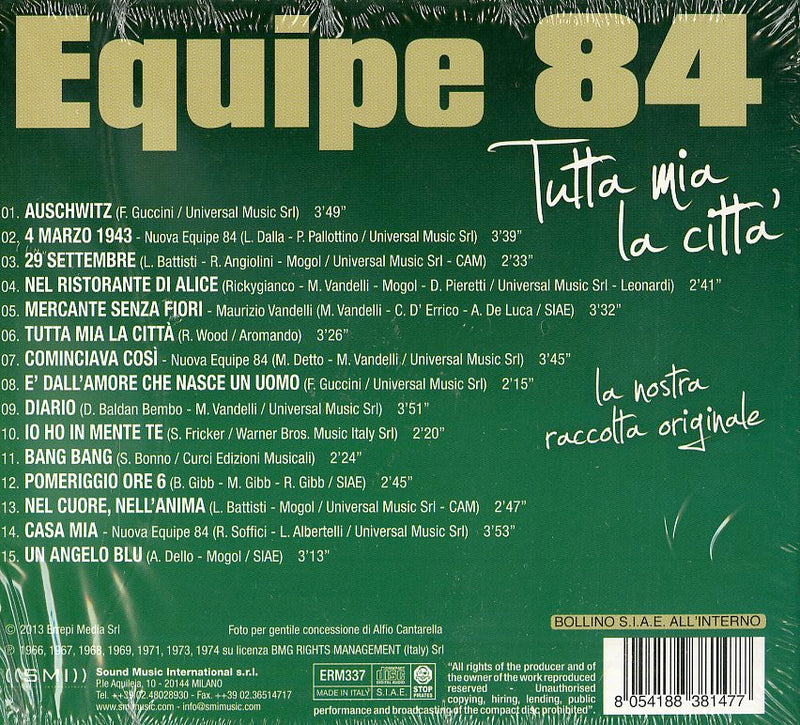 Equipe 84 - Tutta Mia La Citta' Cd 8054188381477