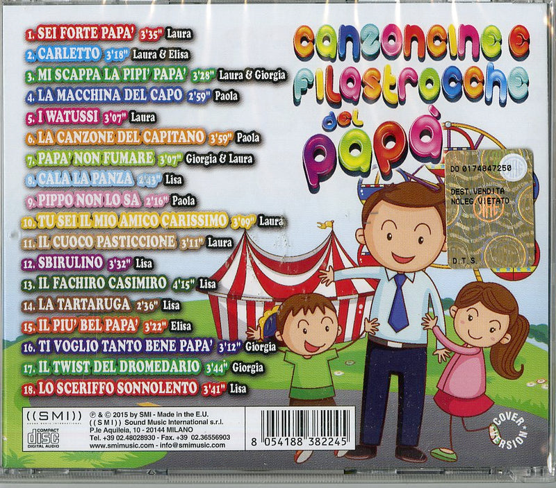 Compilation - Canzoncine E Filastrocche Del PapÃ  CD 8054188382245