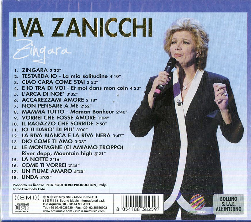 Zanicchi Iva - Zingara Cd 8054188382597