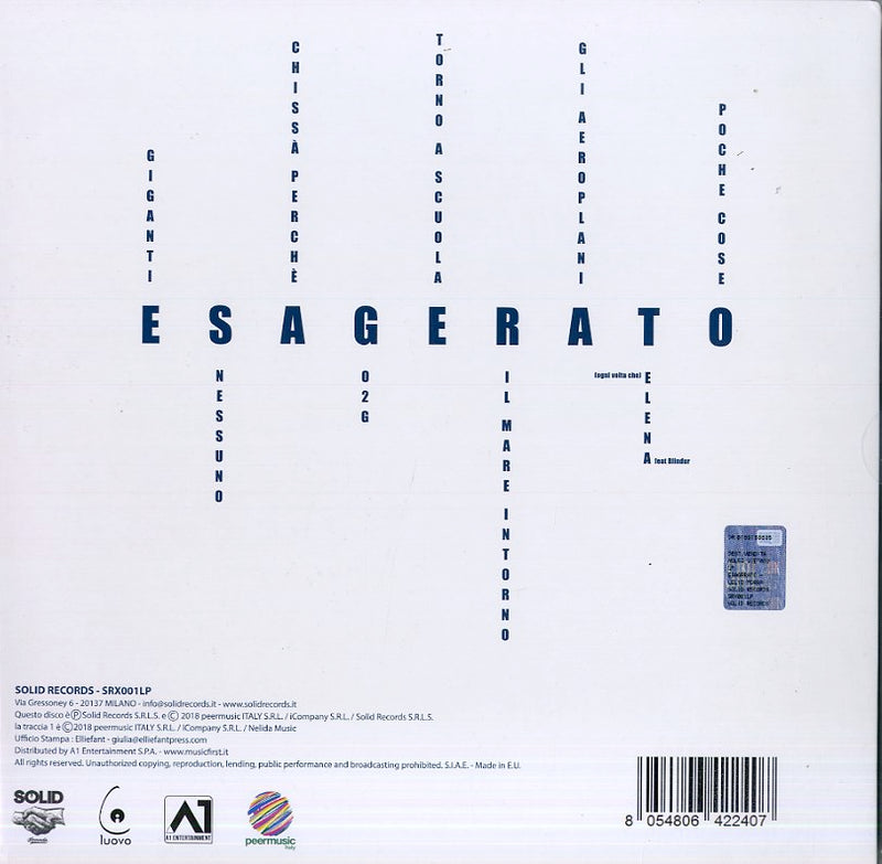 Morra Lelio - Esagerato Lp 8054806422407