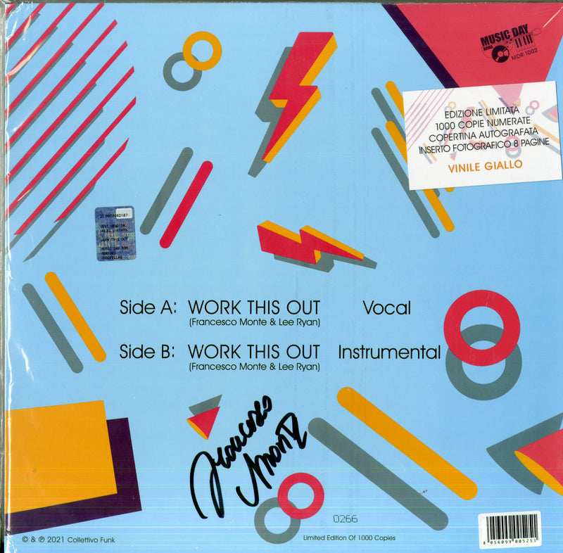 Monte Francesco - Work This Out 12" Numerato, Autografato Giallo, Foto + T-Shirt Lp 8056099005251