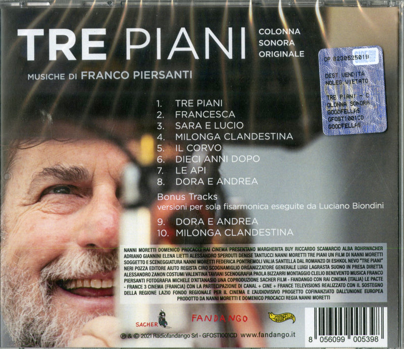 O. S. T. -Tre Piani( Piersanti Franco) - Tre Piani Cd 8056099005398
