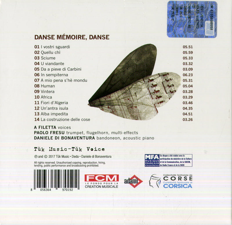 Fresu Paolo - Danse Memoire, Danse Cd 8056364970192