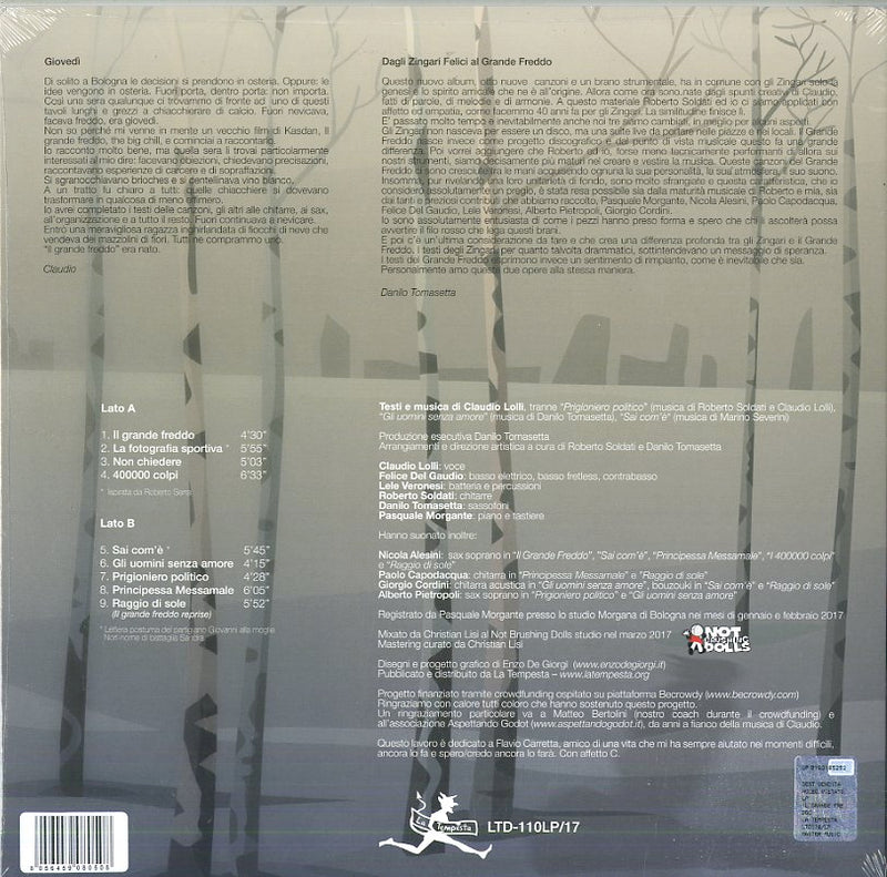Lolli Claudio - Il Grande Freddo Vinile LP - Vinyl record 8056459080508