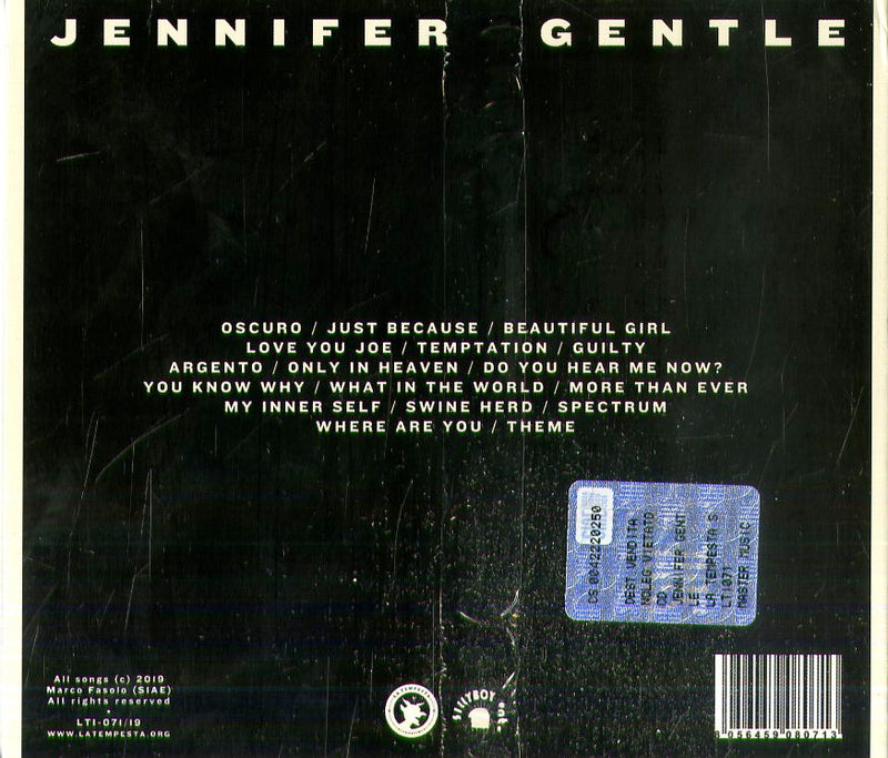Jennifer Gentle - Jennifer Gentle Cd 8056459080713