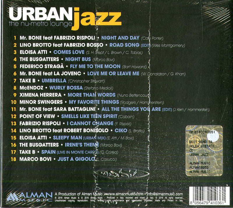 Compilation - Urban Jazz-The Nu-Metro Lounge (Digipack) Cd 8056479410361