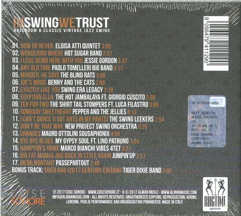 Compilation - In Swing We Trust Vol.2 (Digipack) Cd 8056479411290