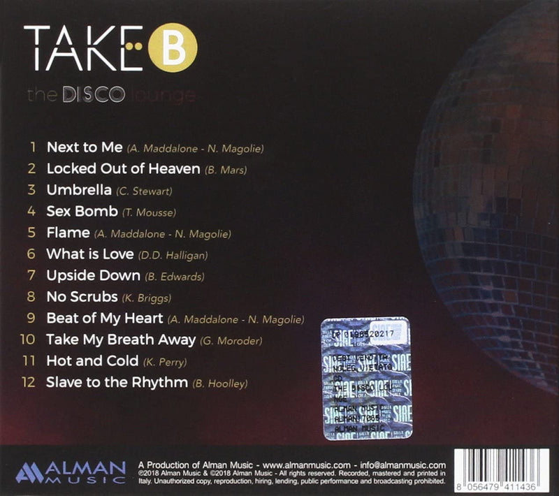 Take B - The Disco Lounge (Digipack) Cd 8056479411436