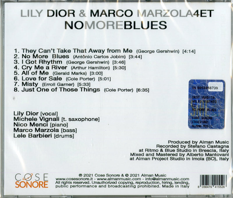 Dior Lily & Marzola Marco - No More Blues Cd 8056479415526