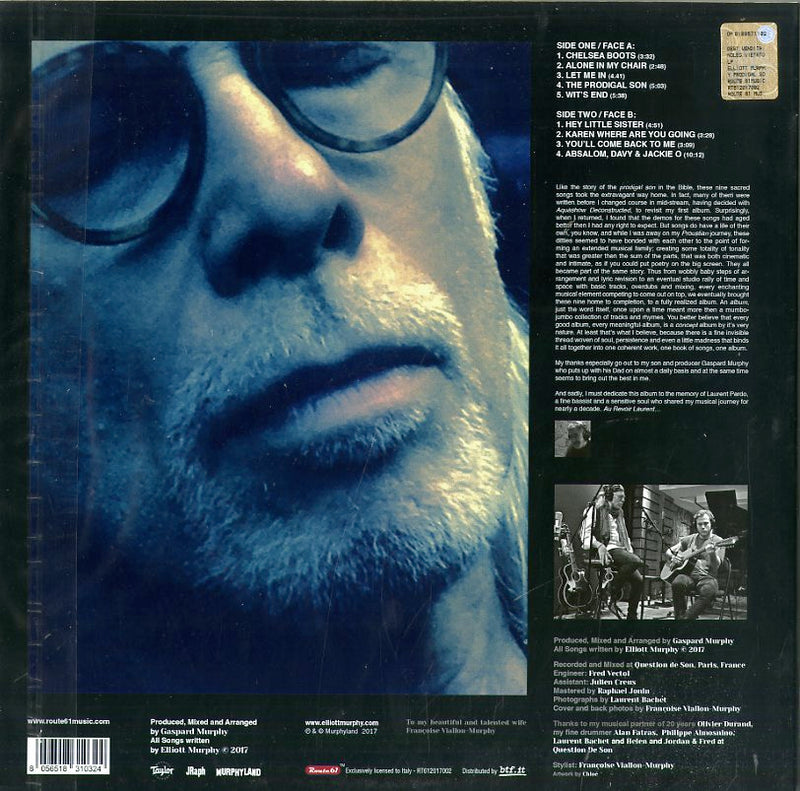 Murphy Elliot - Prodigal Son (Vinyl White Limited Edt.) Lp 8056518310324