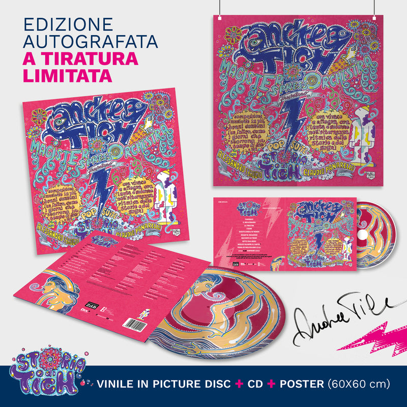 Tich Andrea - Storia Di Tich Lp + Cd Edizione Limitata Pictures Disc Autografata Lp 8056585050109