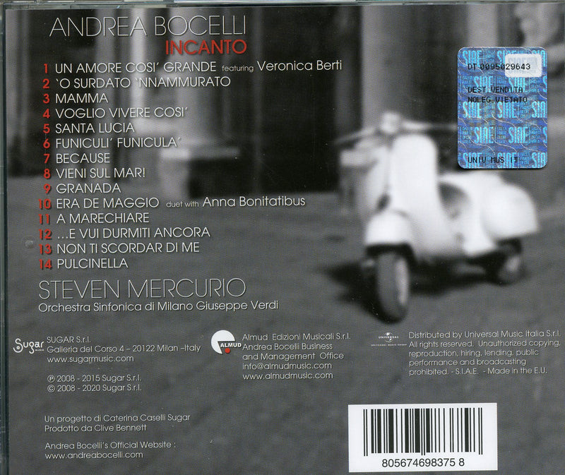 Bocelli Andrea - Incanto (Remastered) Cd 8056746983758