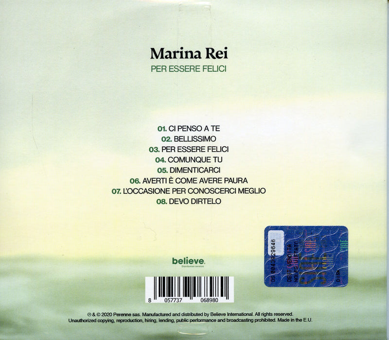 Rei Marina - Per Essere Felici Cd 8057737068980