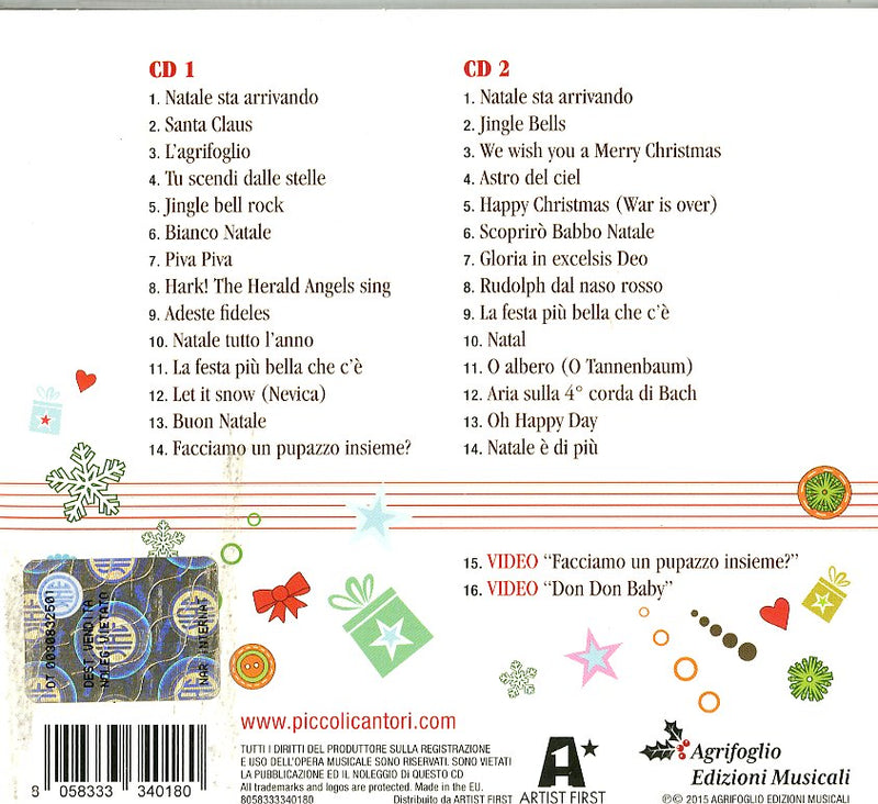 Coro I Piccoli Cantori Di Milano - Natale Con I Piccoli Cantori Di Milano (Digipak) Cd 8058333340180