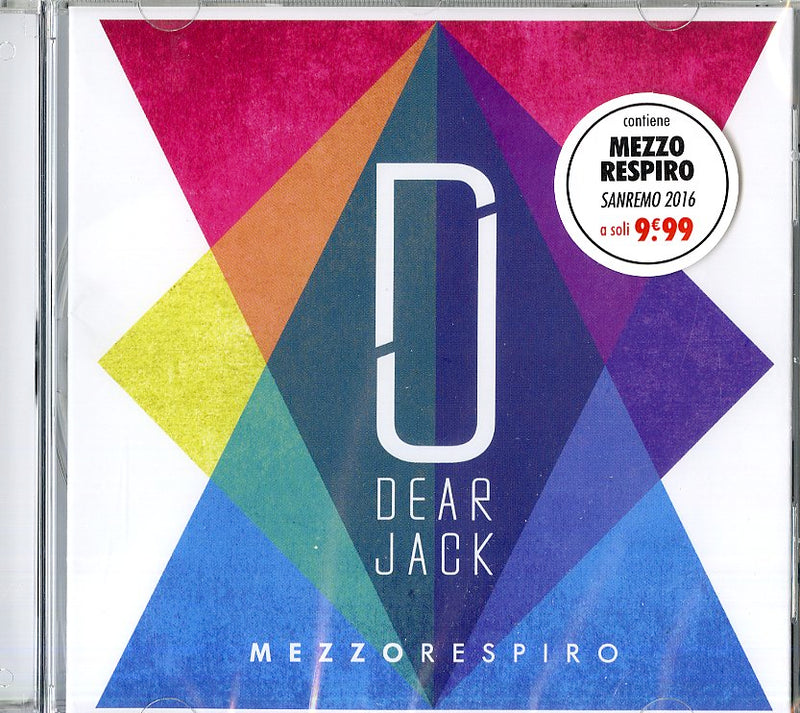 Dear Jack - Mezzo Respiro (Sanremo 2016) Cd 8058333340494