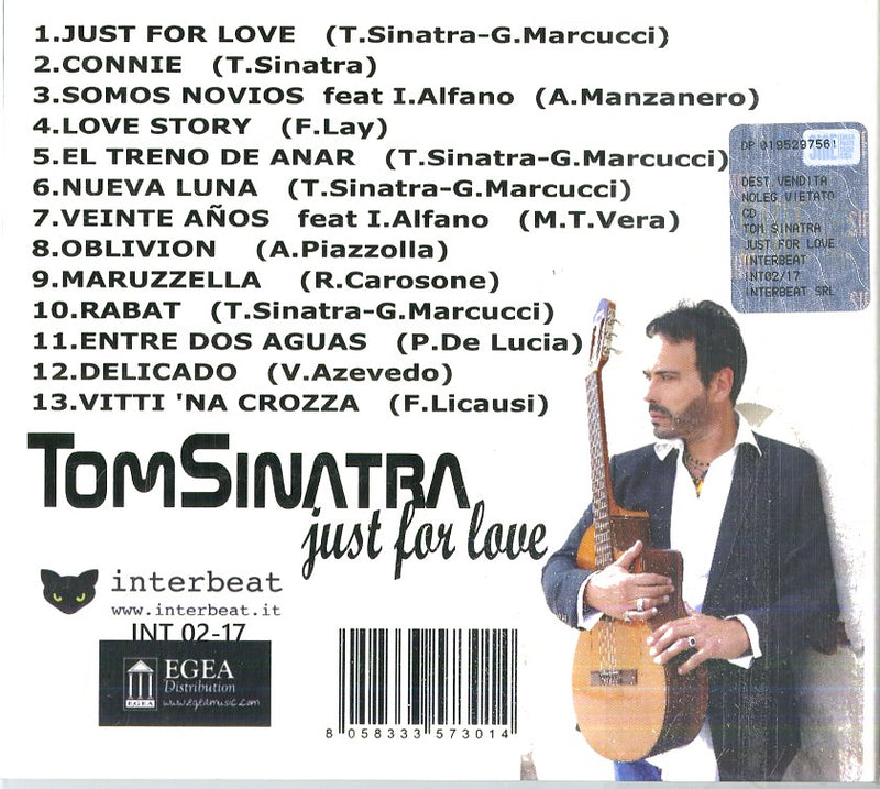 Sinatra Tom - Just For Love Cd 8058333573014