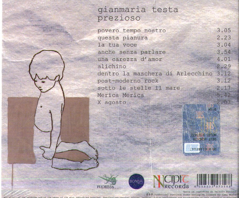 Testa Gianmaria - Prezioso (Deluxe Limited Edt.) Cd 8058333573588