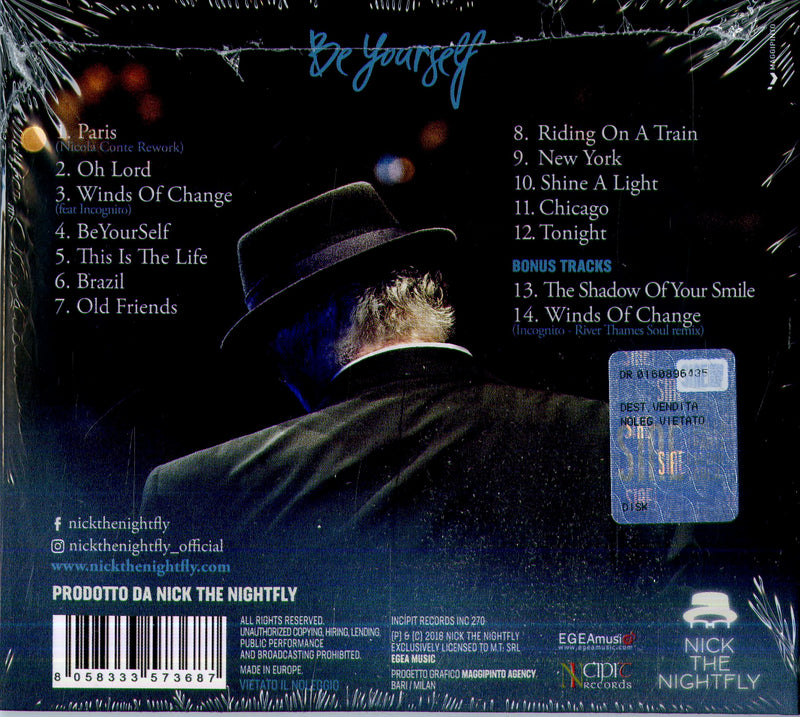 Nick The Nightfly - Beyourself Cd 8058333573687