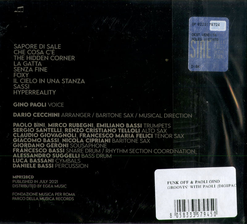 Funk Off & Paoli Gino - Groovin' With Paoli (Digipack) Cd 8058333579450