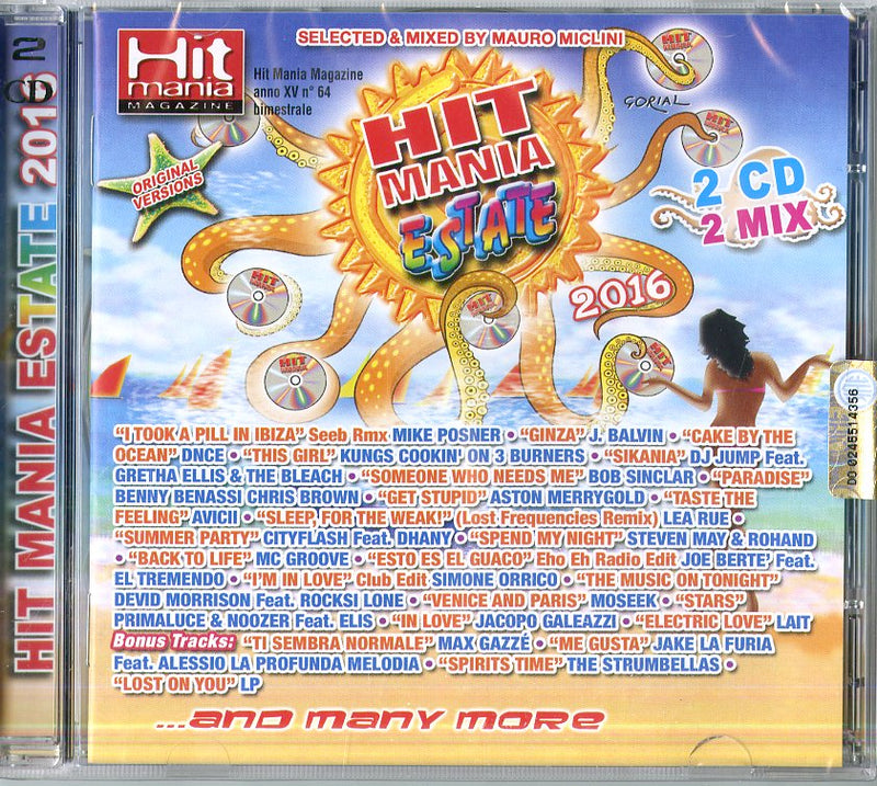 Compilation - Hit Mania Estate 2016 (2Cd) Cd 8058964882868