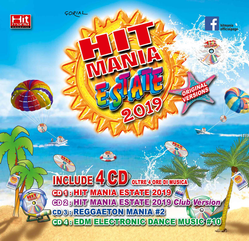 Compilation - Hit Mania Estate 2019 (Box 4 Cd + Rivista) Cd 8058964884749