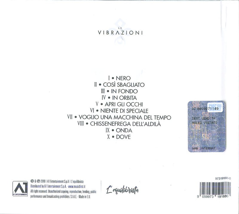 Vibrazioni Le - V (Cd+Libro) Cd 8059973191880