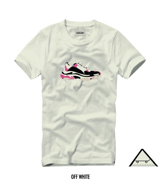 T-Shirt Con Ricamo Sneakers - T-Shirt L Bianca Balenciaga (Donna)