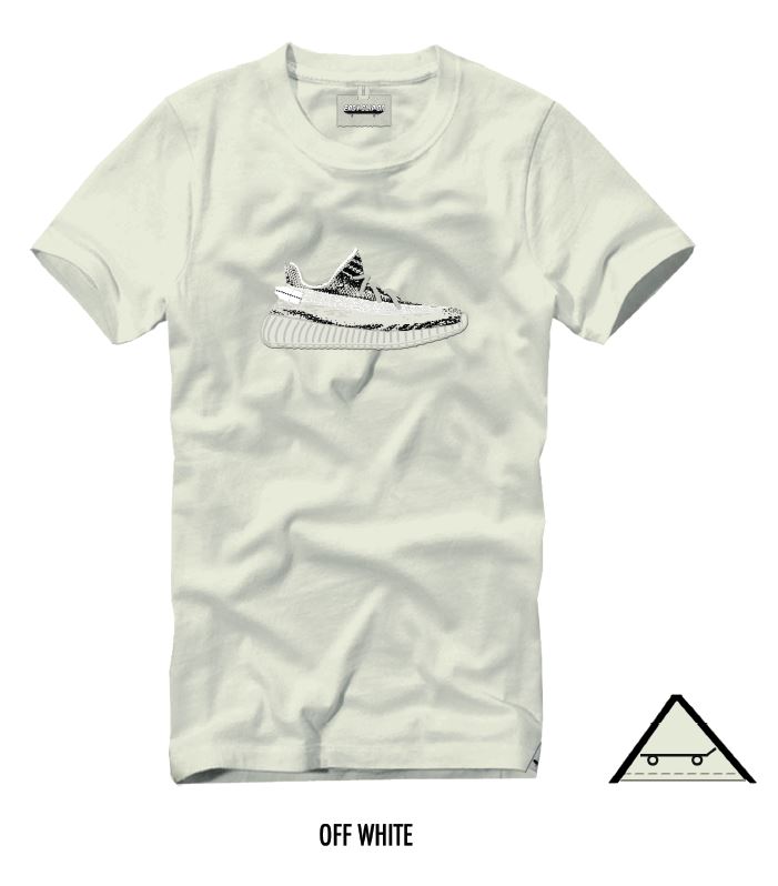 T-Shirt Con Ricamo Sneakers - T-Shirt M Bianca Yeezy (Donna)