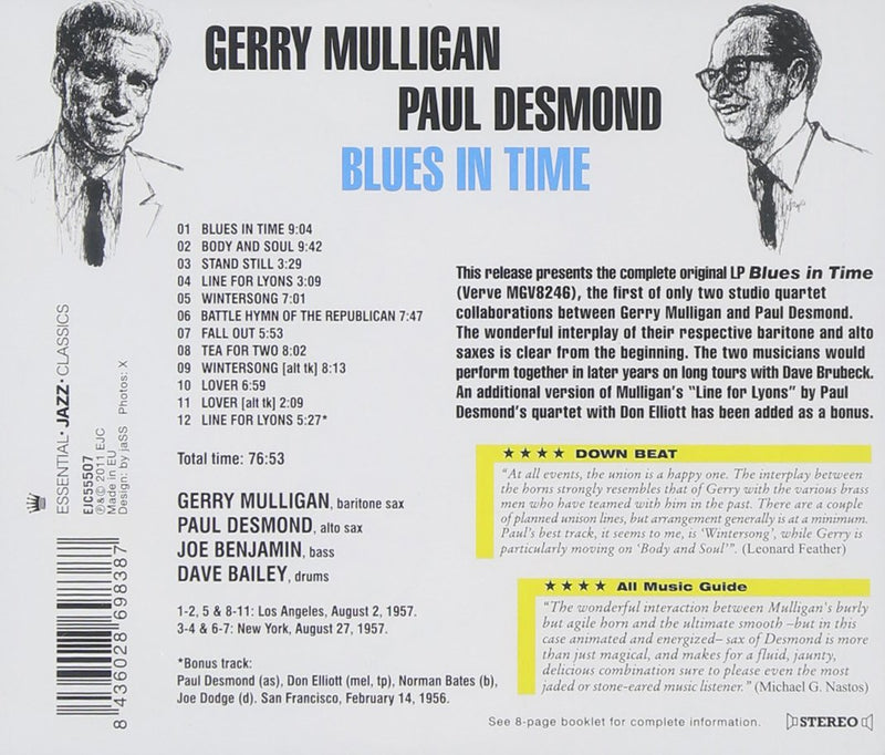 Mulligan Gerry, Desm - Blues In Time Cd 8436028698387