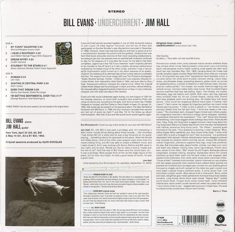 Evans Bill, Hall Jim - Undercurrent Lp 8436542012423