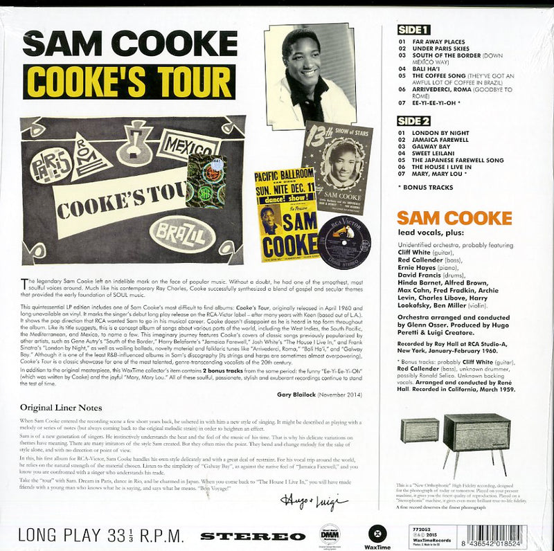 Cooke Sam - Cooke'S Tour Lp 8436542018524