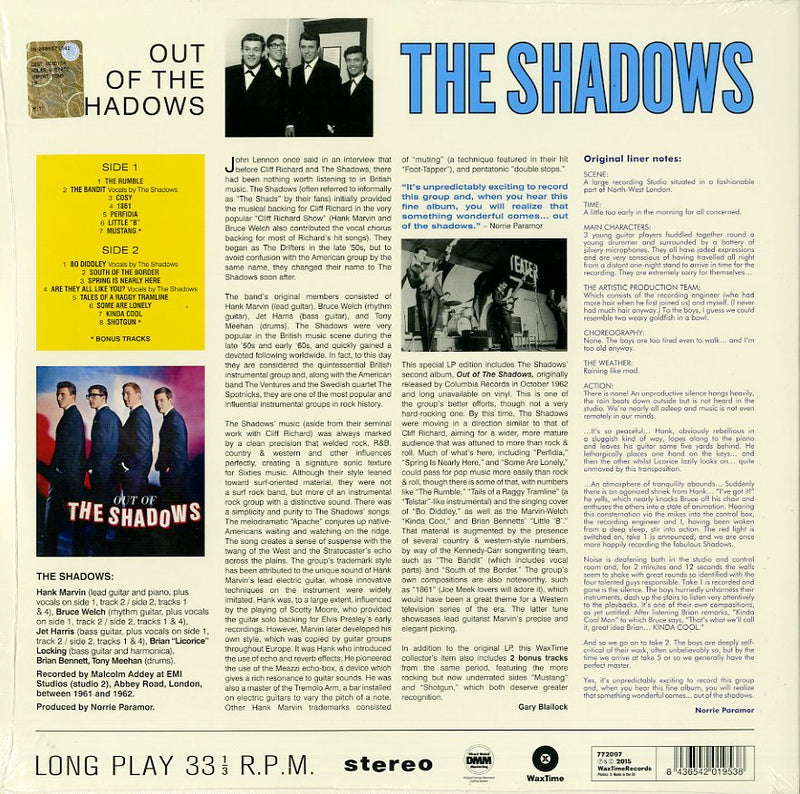 Shadows The - Out Of The Shadows Vinile LP - Vinyl record 8436542019538