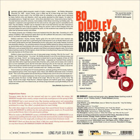 Diddley Bo - Boss Man Lp 8436544171029