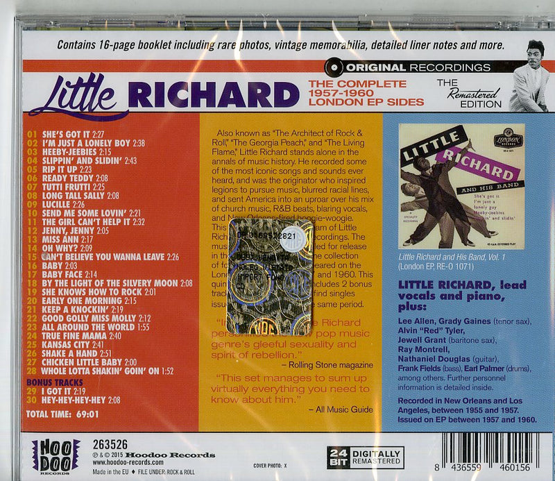 Little Richard - The Complete 1957-1960 London Ep Sides CD 8436559460156