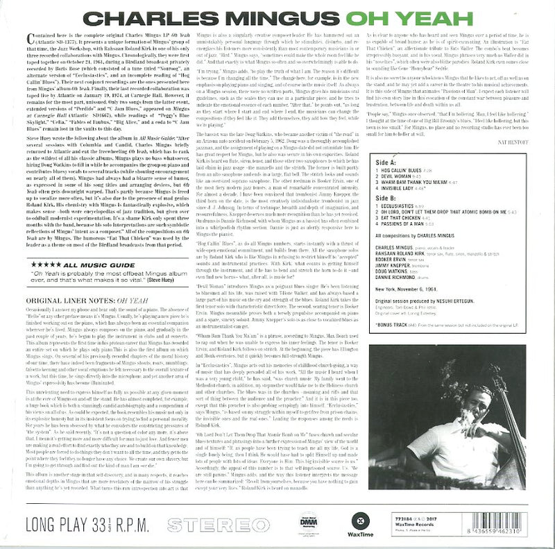 Mingus Charles - Oh Yeah Lp 8436559462310