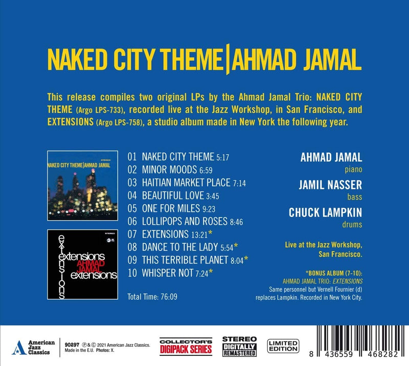 Jamal Amad - Naked City Theme (+ Extensions) (Digipack) Cd 8436559468282