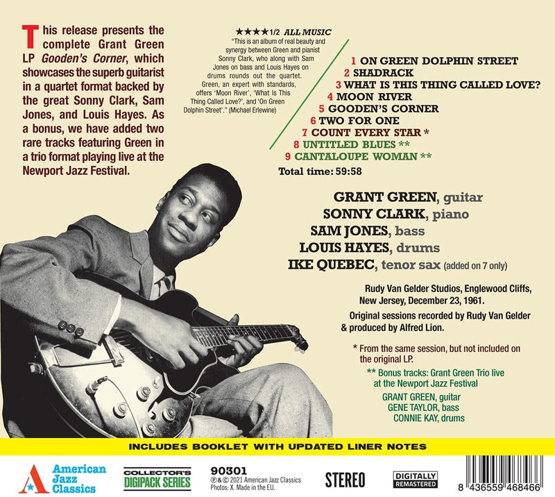 Green Grant - Gooden'S Corner (+ 3 Bonus Tracks) (Digipack) Cd 8436559468466
