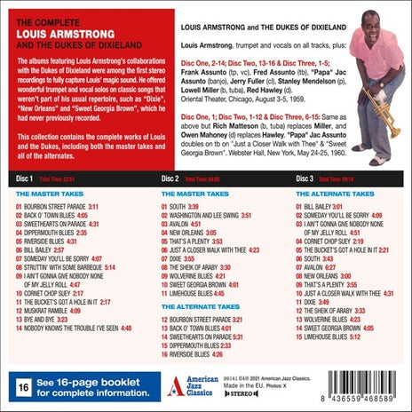 Armstrong Louis And Ther Dukes Of Dixieland - The Complete Louis Armstrong And The Dukes Of Dixieland (Box 3 Cd)] Cd 8436559468589