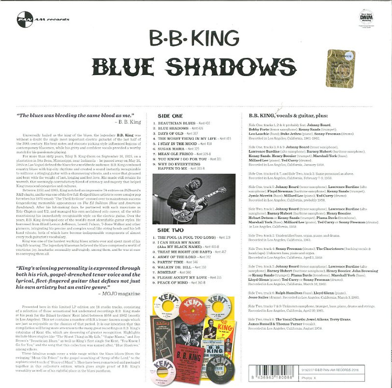 King B.B. - Blue Shadows Lp 8436563180088