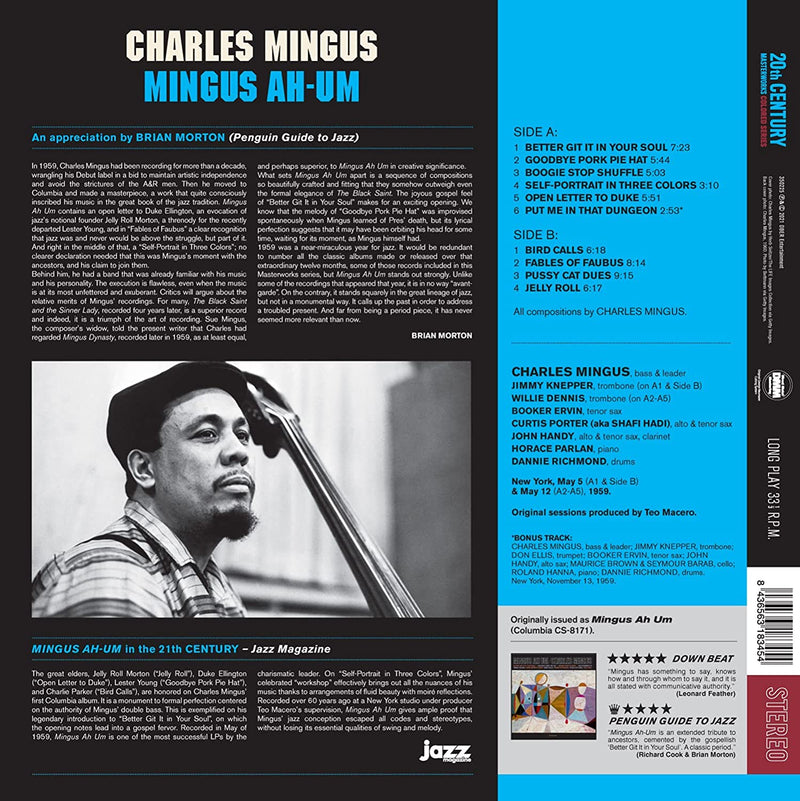 Mingus Charles - Mingus Ah Hum (180 Gr. Vinyl Blue Limited Edt.) Lp 8436563183454