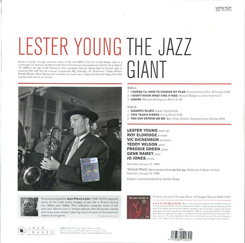 Young Lester - The Jazz Giant (Lp Gatefold) Lp 8436569190395