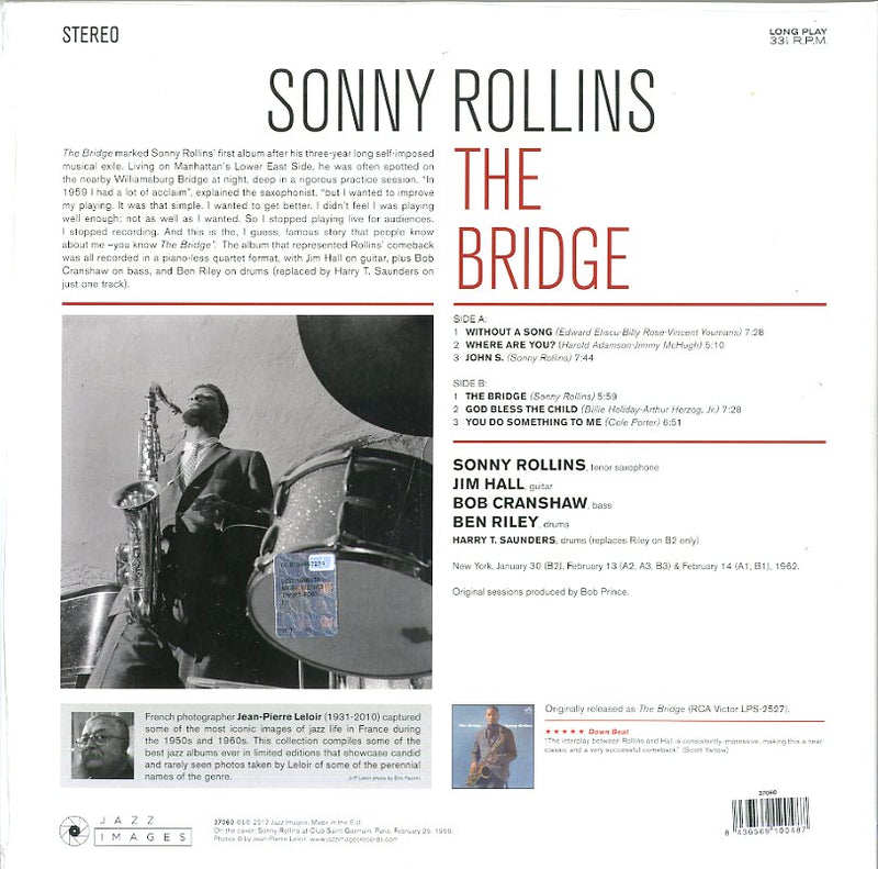 Rollins Sonny - The Bridge (Lp Gatefold) Lp 8436569190487