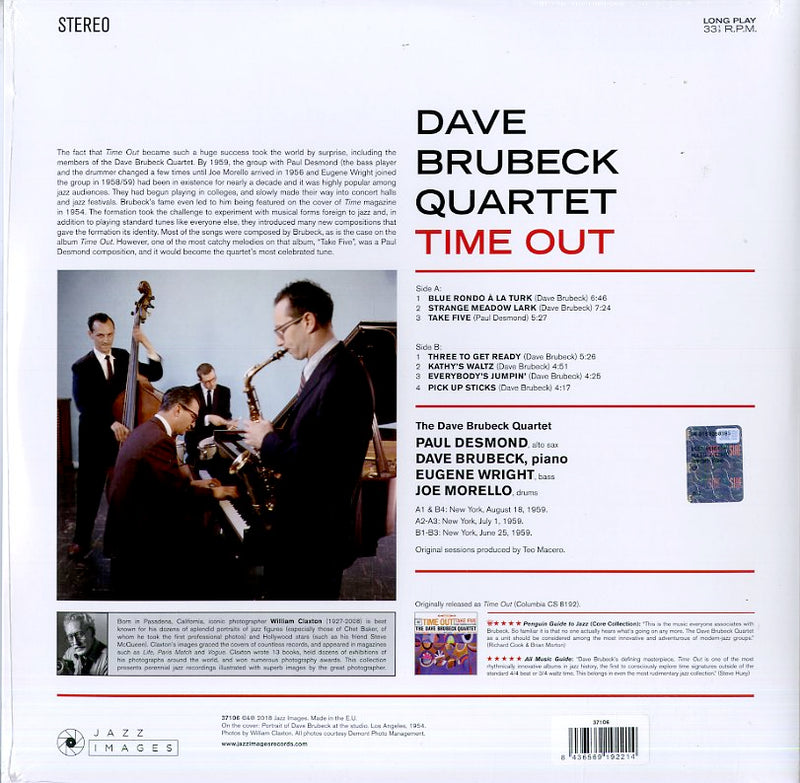 Brubeck Dave - Time Out (Gatefold) Lp 8436569192214